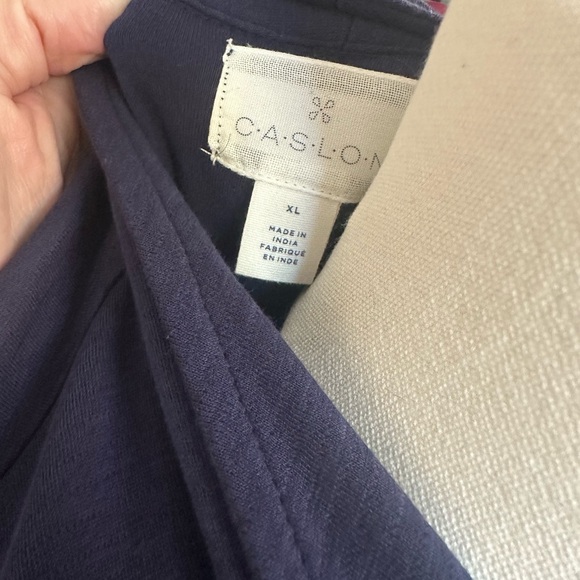 NWT Caslon Drape Collar Knit Blazer in navy peacoat - Picture 5 of 7